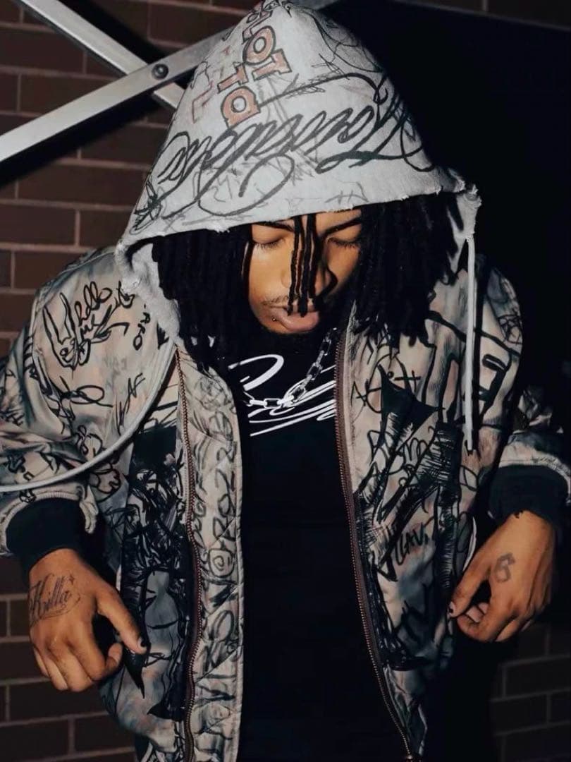 ジャケット・アウター mowalola graffiti bomber jacket