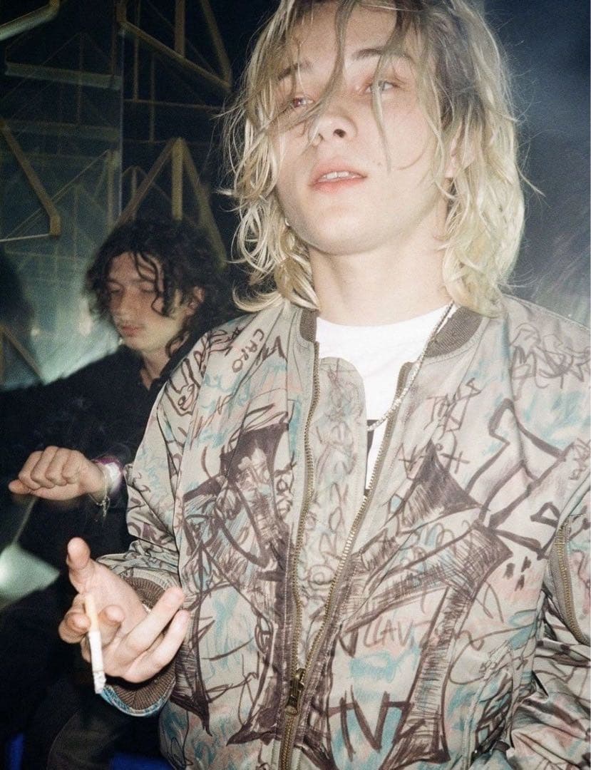 ジャケット・アウター mowalola graffiti bomber jacket