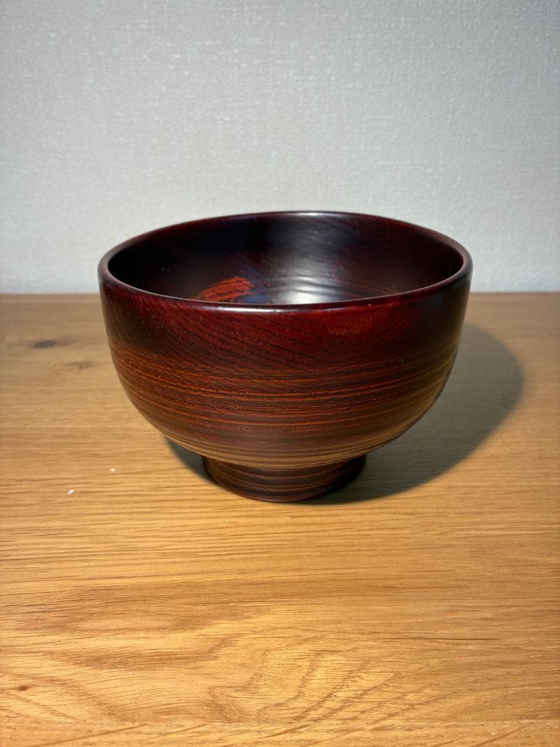 069 山中漆器 笑皿 栗 漆塗り 2枚セット