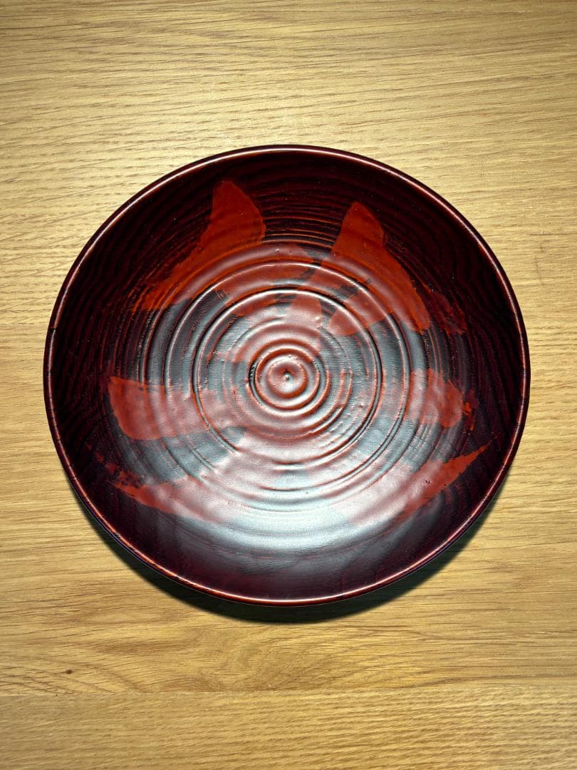 069 山中漆器 笑皿 栗 漆塗り 2枚セット