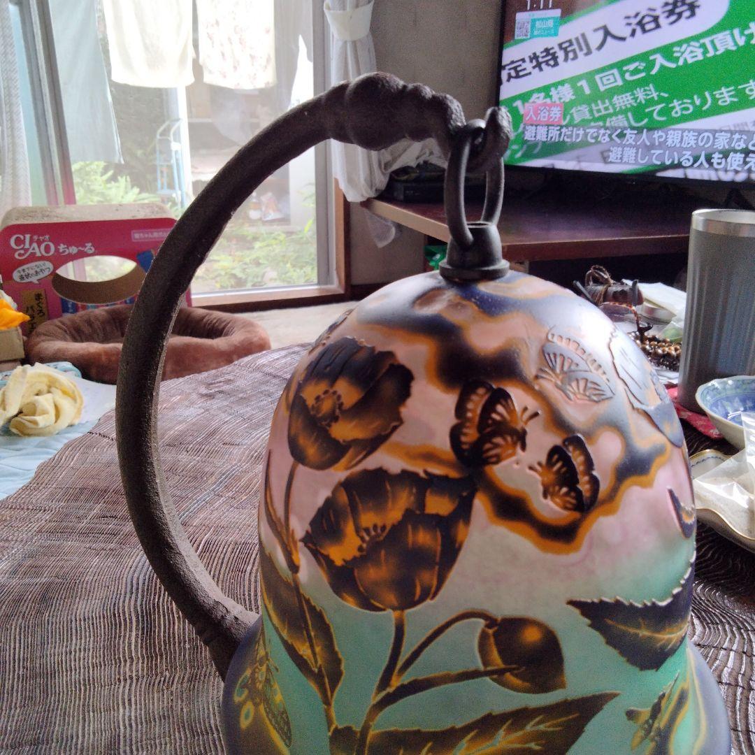 エミール　ガレ風吊りランブ