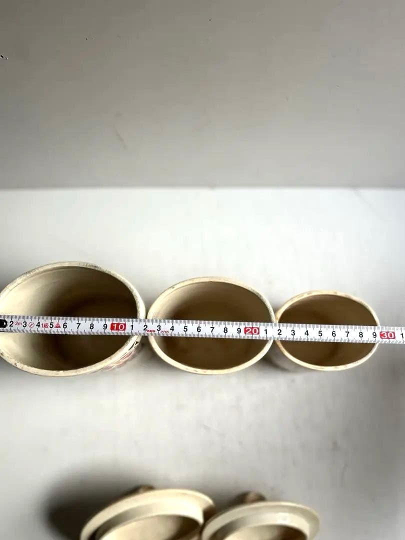 994 フランスアンティーク ステンシル模様のキャニスター セット 蚤の市 パリ