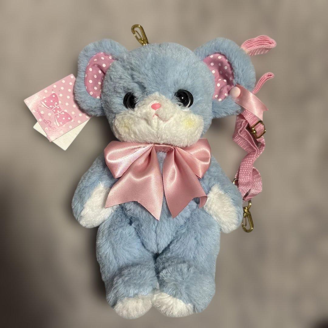 【未使用タグ付き】はにかみベアポシェット【アンプリ】