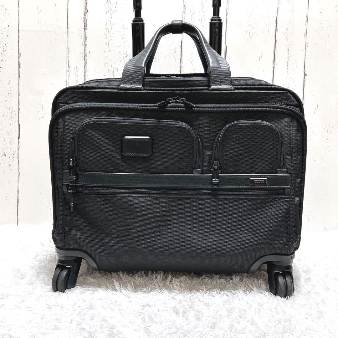 TUMI キャリーバッグ ALPHA2 機内持込可 黒 ビジネス大容量