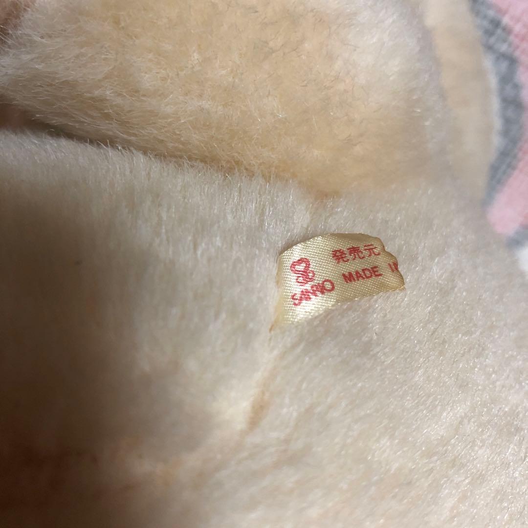 サンリオ　昭和レトロ　ヴィンテージ ザシキブタ　正規品　大きなぬいぐるみ　中古