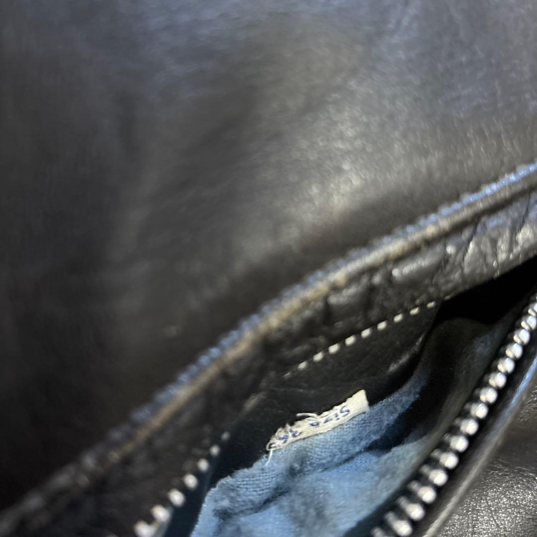 名作 ショット 70s 牛タグ 前期 シングルライダース 逆ハ レザージャケット