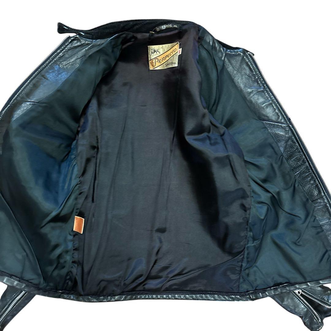 名作 ショット 70s 牛タグ 前期 シングルライダース 逆ハ レザージャケット