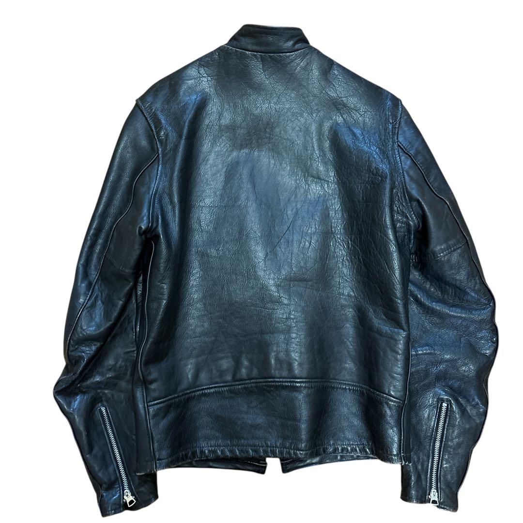 名作 ショット 70s 牛タグ 前期 シングルライダース 逆ハ レザージャケット