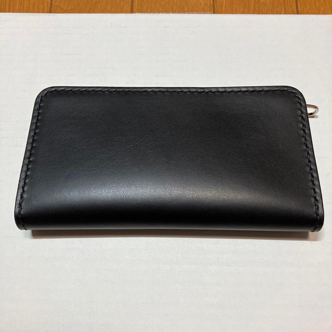 [ハンドメイド]トラッカーウォレット 2層 国産牛革 ウォレットチェーンセット