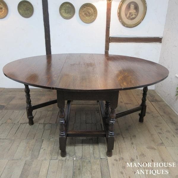 イギリス アンティーク 家具 大きな ゲートレッグテーブル 英国 6157e