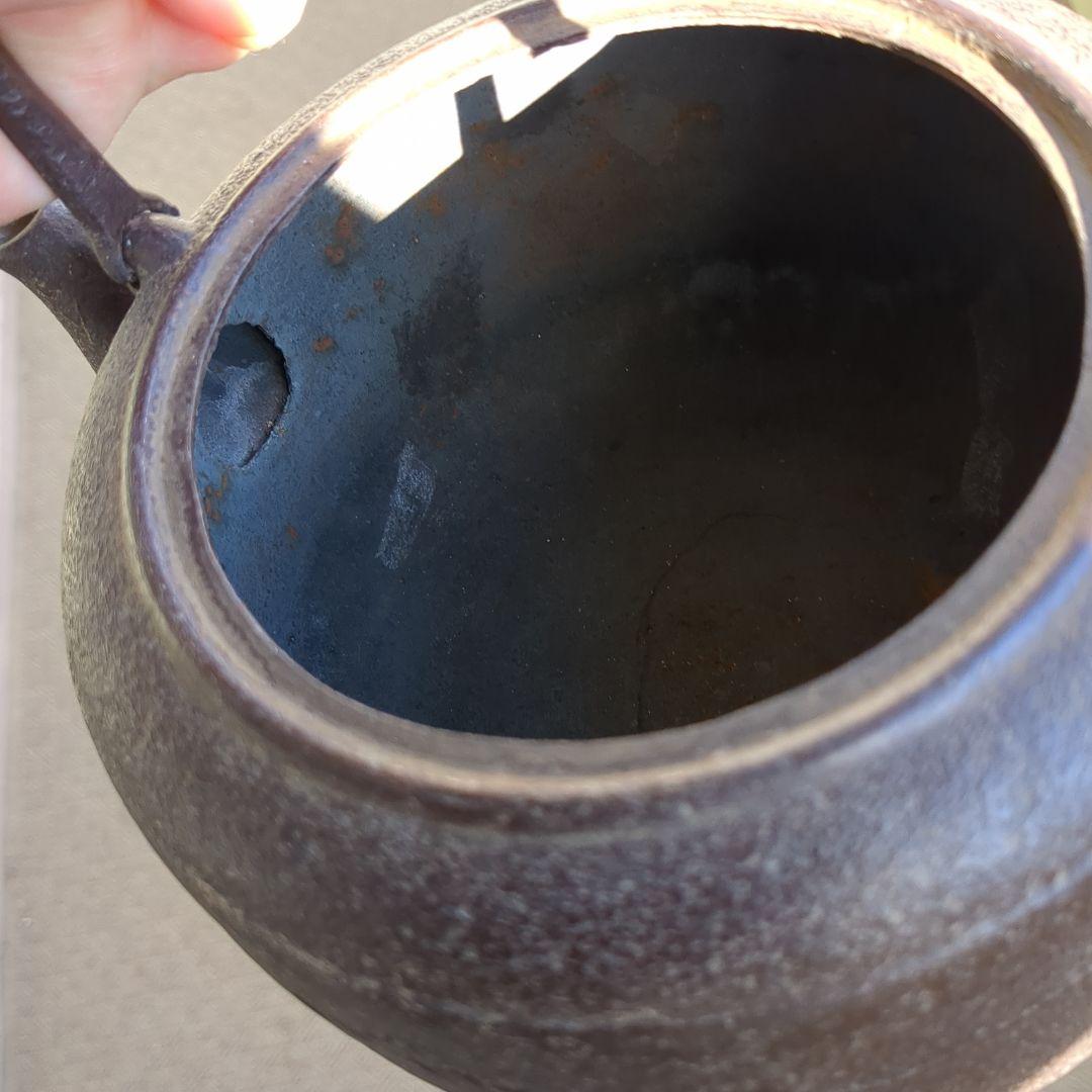 岩手南部鉄瓶　虎山工房　浮彫り鉄瓶☆大幅値下げ