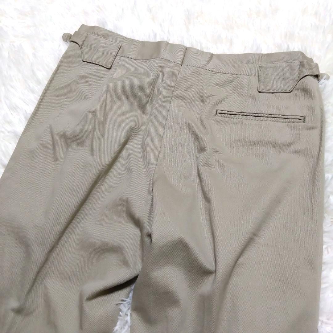 五十嵐トラウザーズ チノパン ドレスパンツ サイドアジャスター ベージュ 48