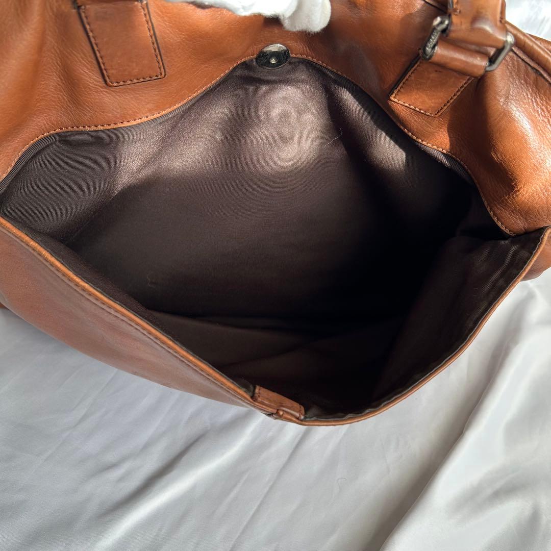 【人気】COACH レザー 2way ビジネスバッグ ショルダー A4 ブラウン