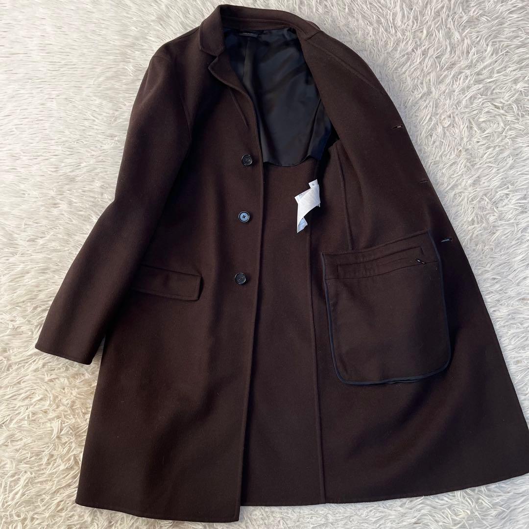 【美品】ジルサンダー カシミヤ混　ウール　チェスターコート　レディースコート