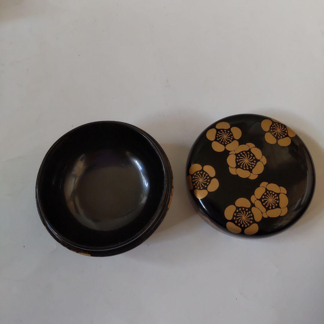 坂下雄峰 作 溢梅蒔絵 白粉解棗 香合 山中塗 共箱 共布 漆器 茶道具 美品