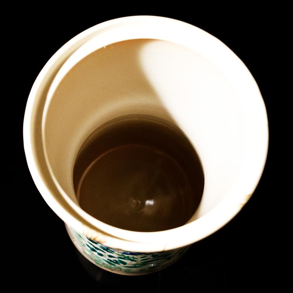 ★ はやとばあ ★T　能瀬三恵子 （萌春） 九谷焼 色絵金彩花草絵図