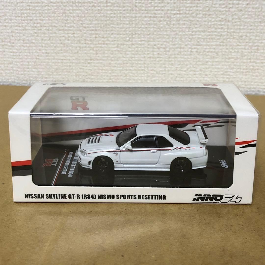 1/64 INNO64　日産スカイライン GT-R R34　ニスモ　ホワイト