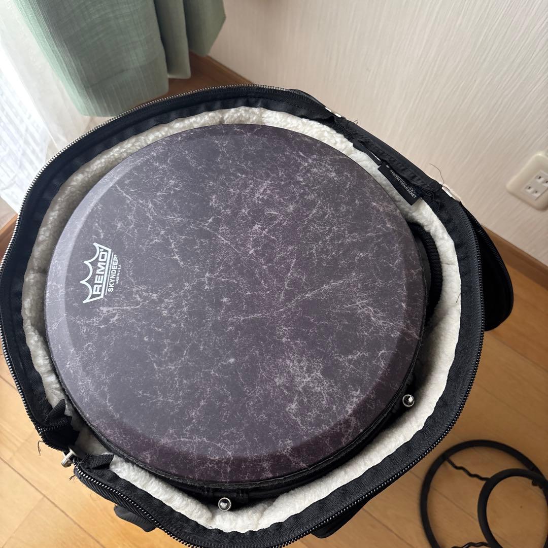 REMO ジャンベ 12インチ DJ0012-BE ケース＆カゴ3点セット