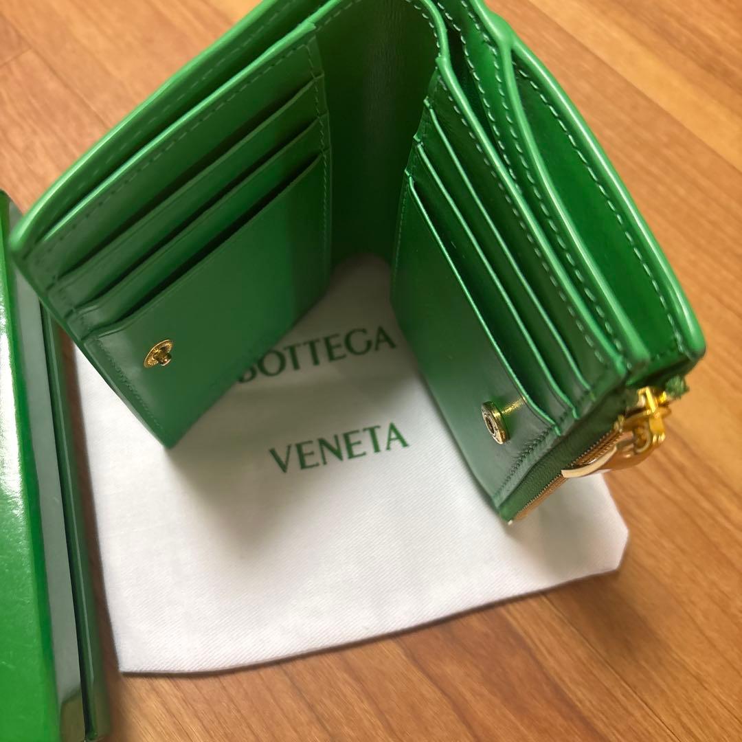 BOTTEGA VENETA 二つ折り財布 グリーン