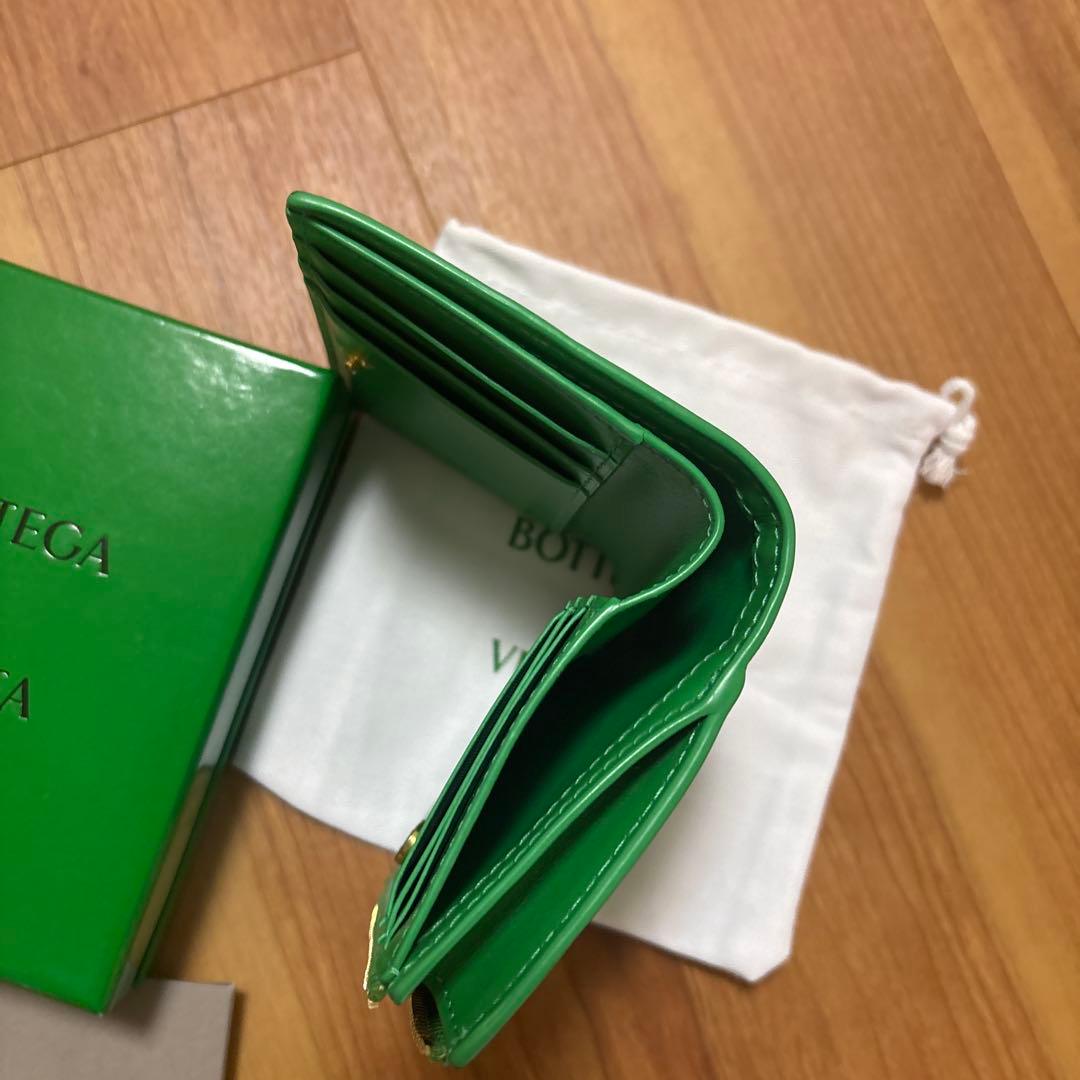 BOTTEGA VENETA 二つ折り財布 グリーン