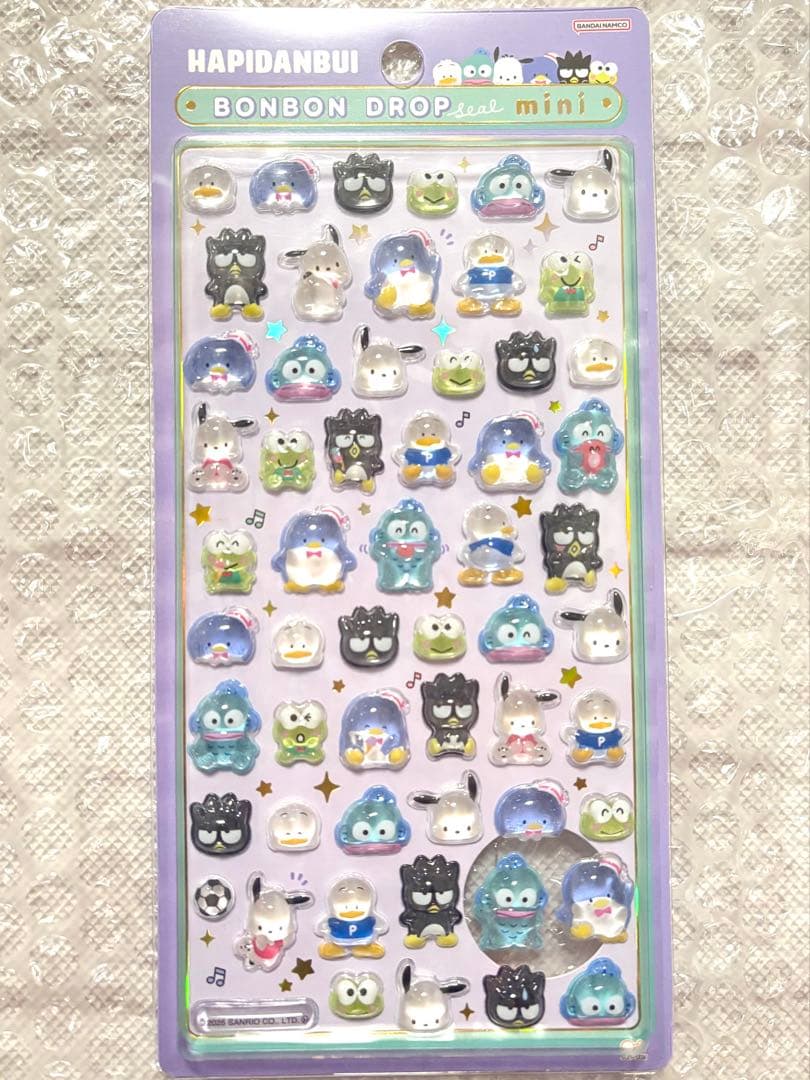 ボンボンドロップシール ミニ サンリオ 8枚セット