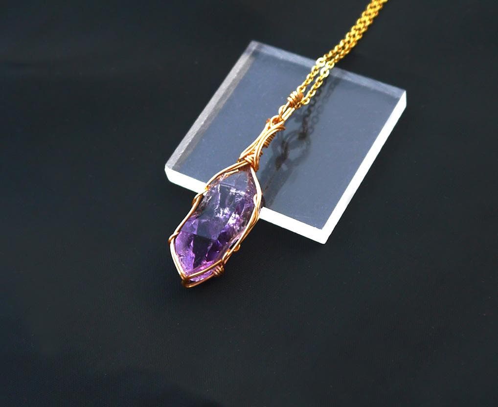 国産 雨塚山紫水晶 ペンダントトップ◇