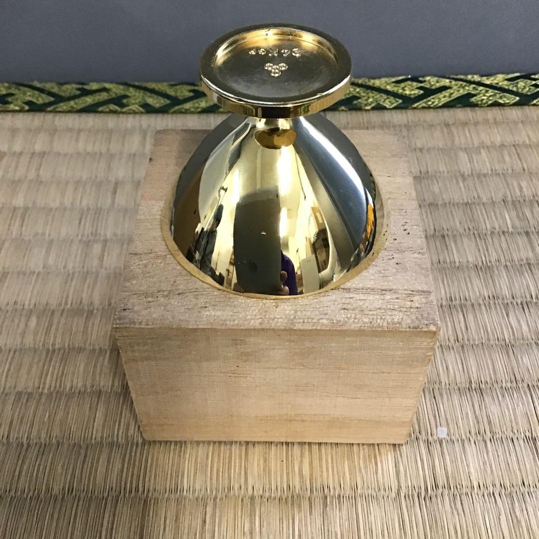 骨董品　酒器　名古屋市　区政協力委員　24KGP 金杯　栞　共箱　S1052KP
