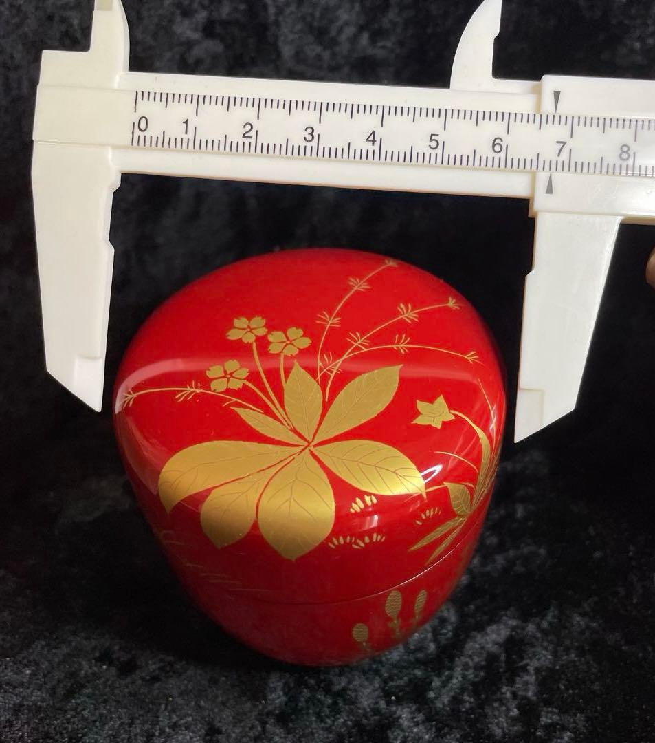 茶道具　棗 金色装飾