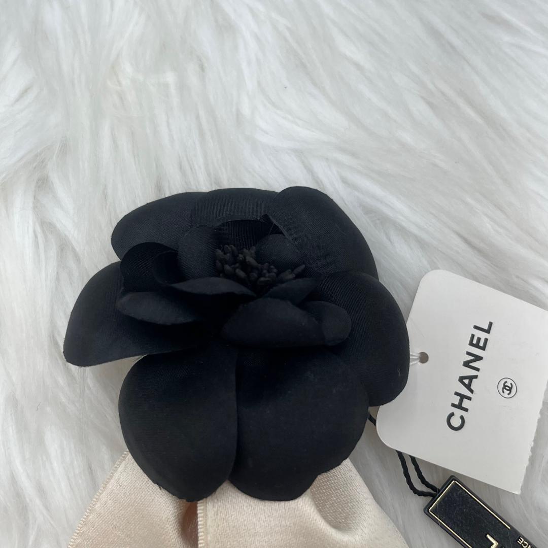 未使用タグ付き✨シャネル　CHANEL 　カメリア コサージュ　ブローチ　リボン