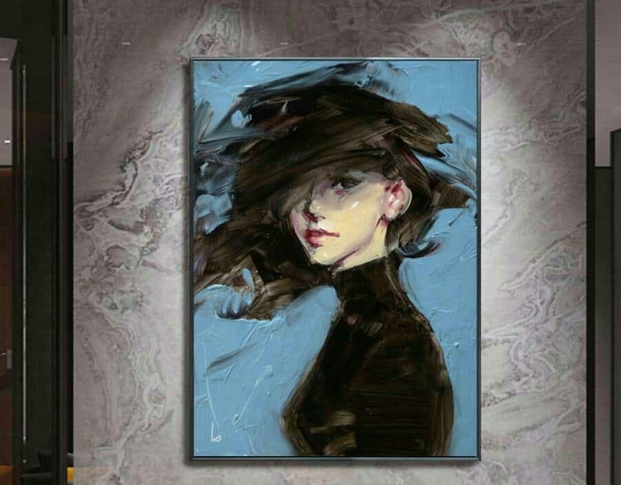 個人が手作りで絵を模造する レトロな油絵 創意絵画. 個人絵画.