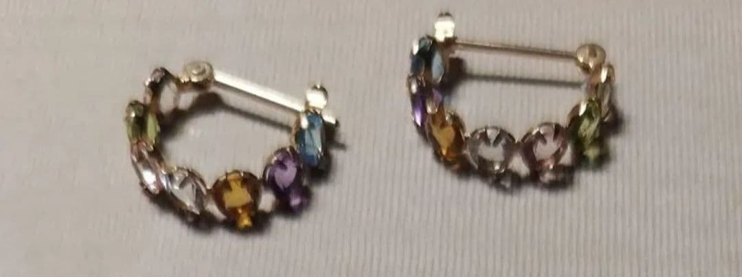 匿名配送♥キュイキュイ♥K10マルチカラースナップフープピアス