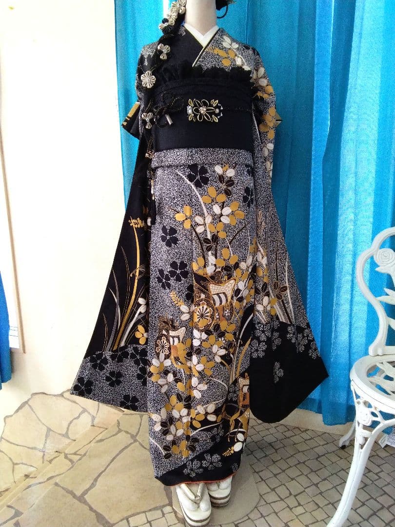 振袖フルセット、正絹振袖成人式、重ね衿、帯揚げ帯締め、西陣袋帯、襦袢、ガード加工