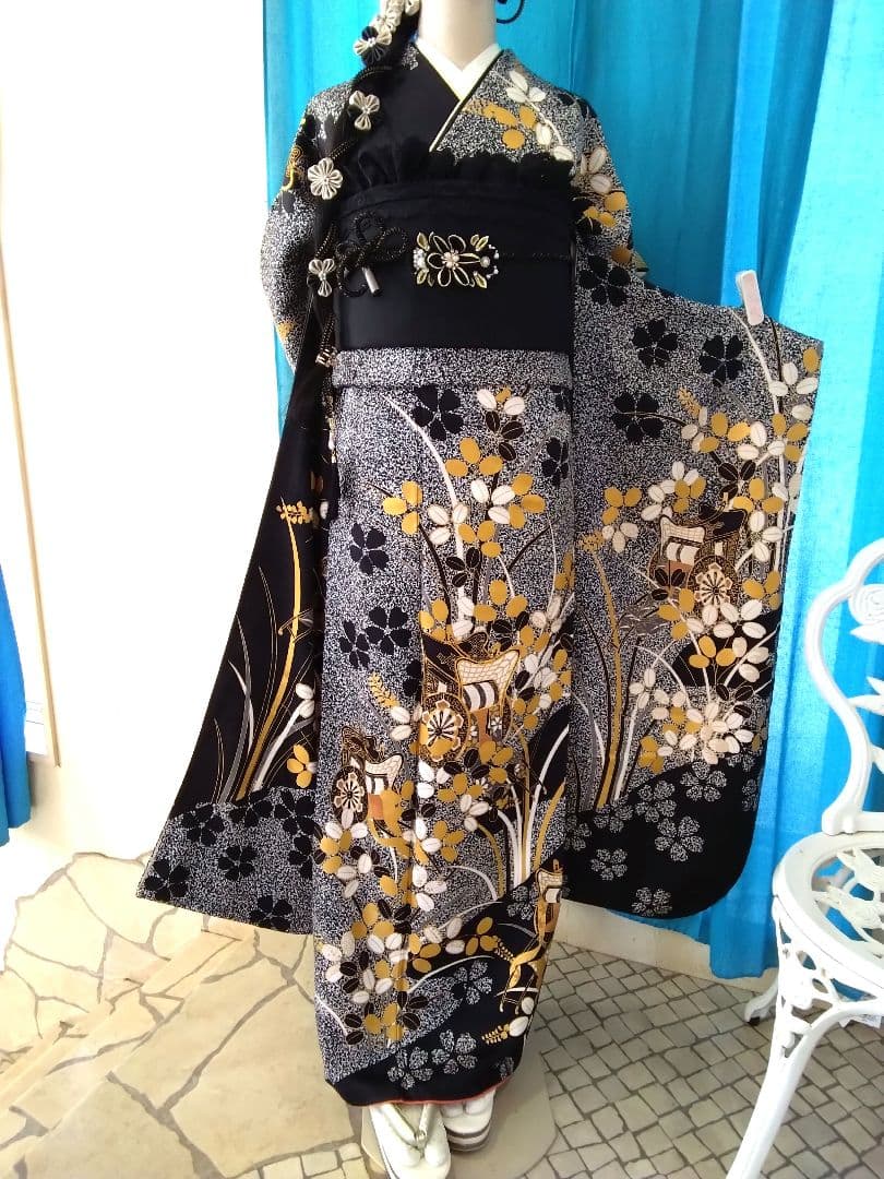 振袖フルセット、正絹振袖成人式、重ね衿、帯揚げ帯締め、西陣袋帯、襦袢、ガード加工