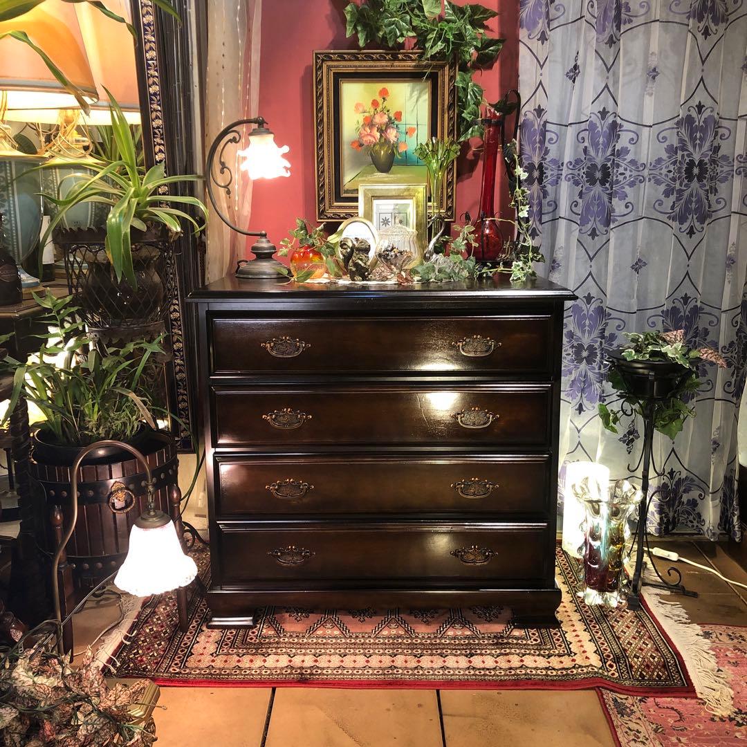 sale JPN 和製　アンティーク　４段　チェスト　かキャビネット