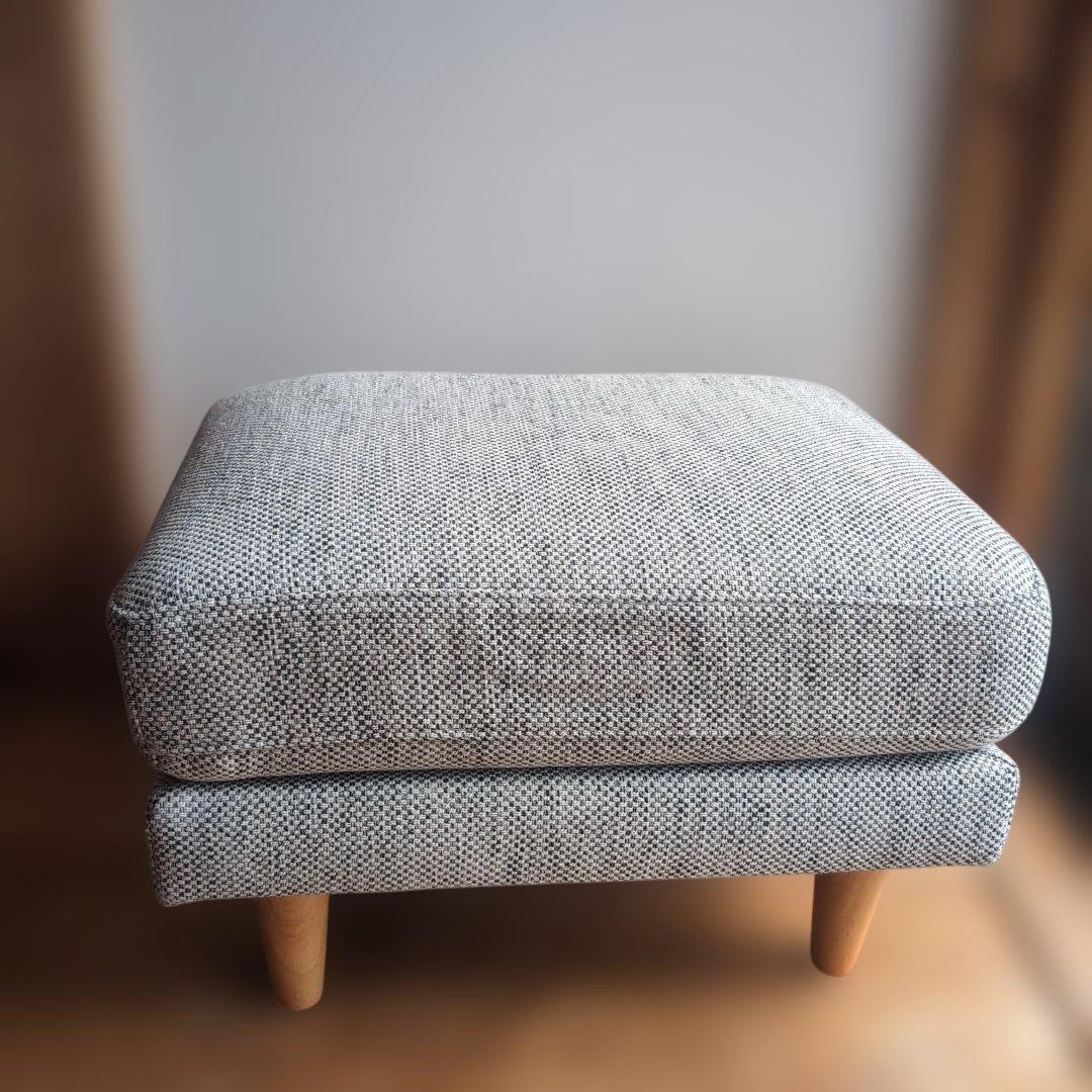 【極美品】unico BOERUM ボアラム オットマン スツール グレー