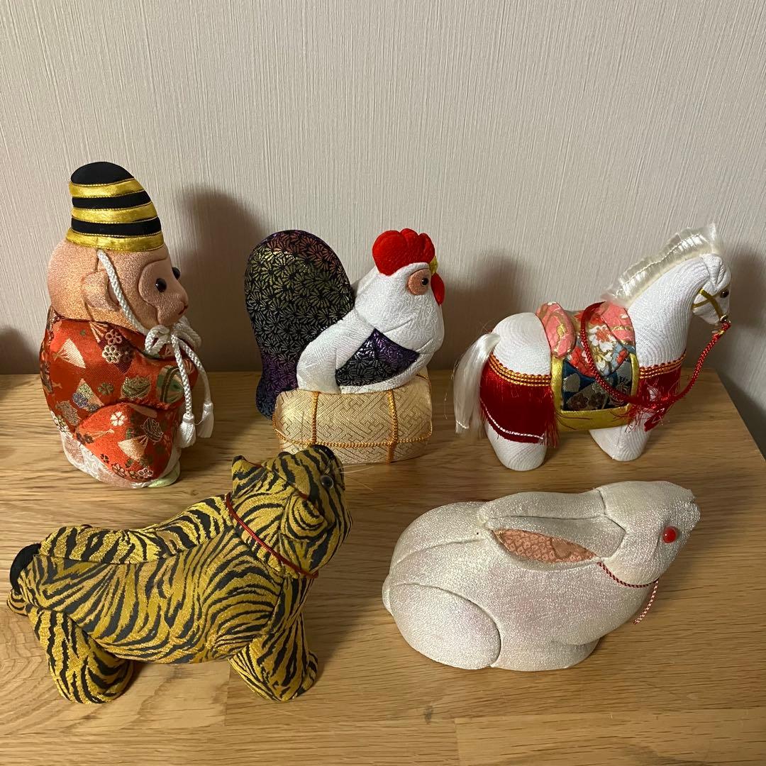 木目込み人形　干支　5点セット　縁起物