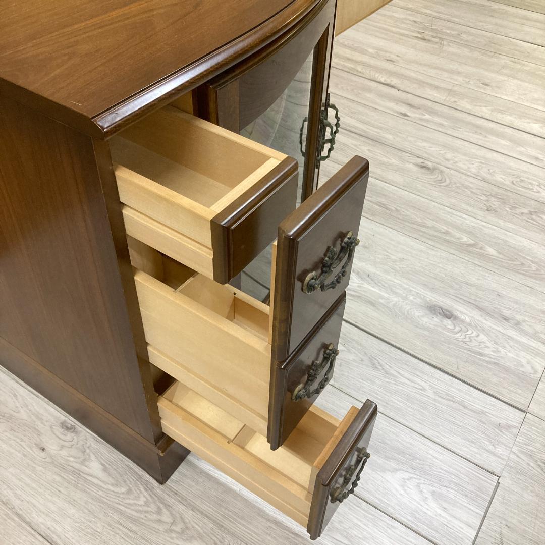 【カリモク】コロニアル　コーナーテレビボード　ローボード　テレビ台