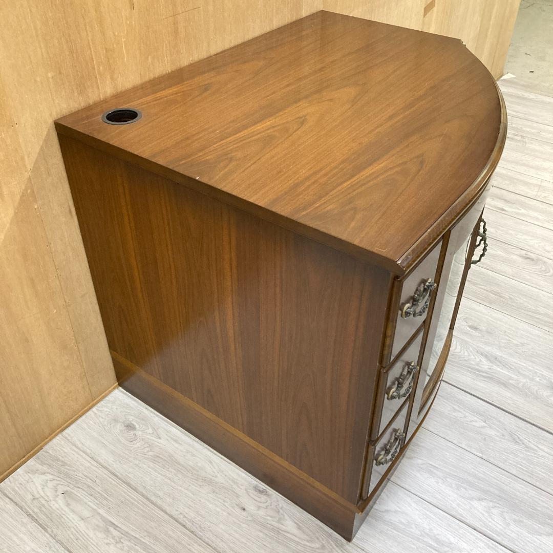 【カリモク】コロニアル　コーナーテレビボード　ローボード　テレビ台