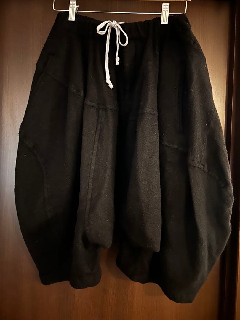 コムデギャルソン ブラック ウール サルエルパンツ XS 黒