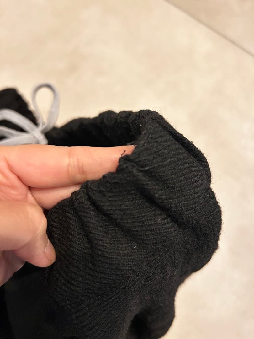 コムデギャルソン ブラック ウール サルエルパンツ XS 黒