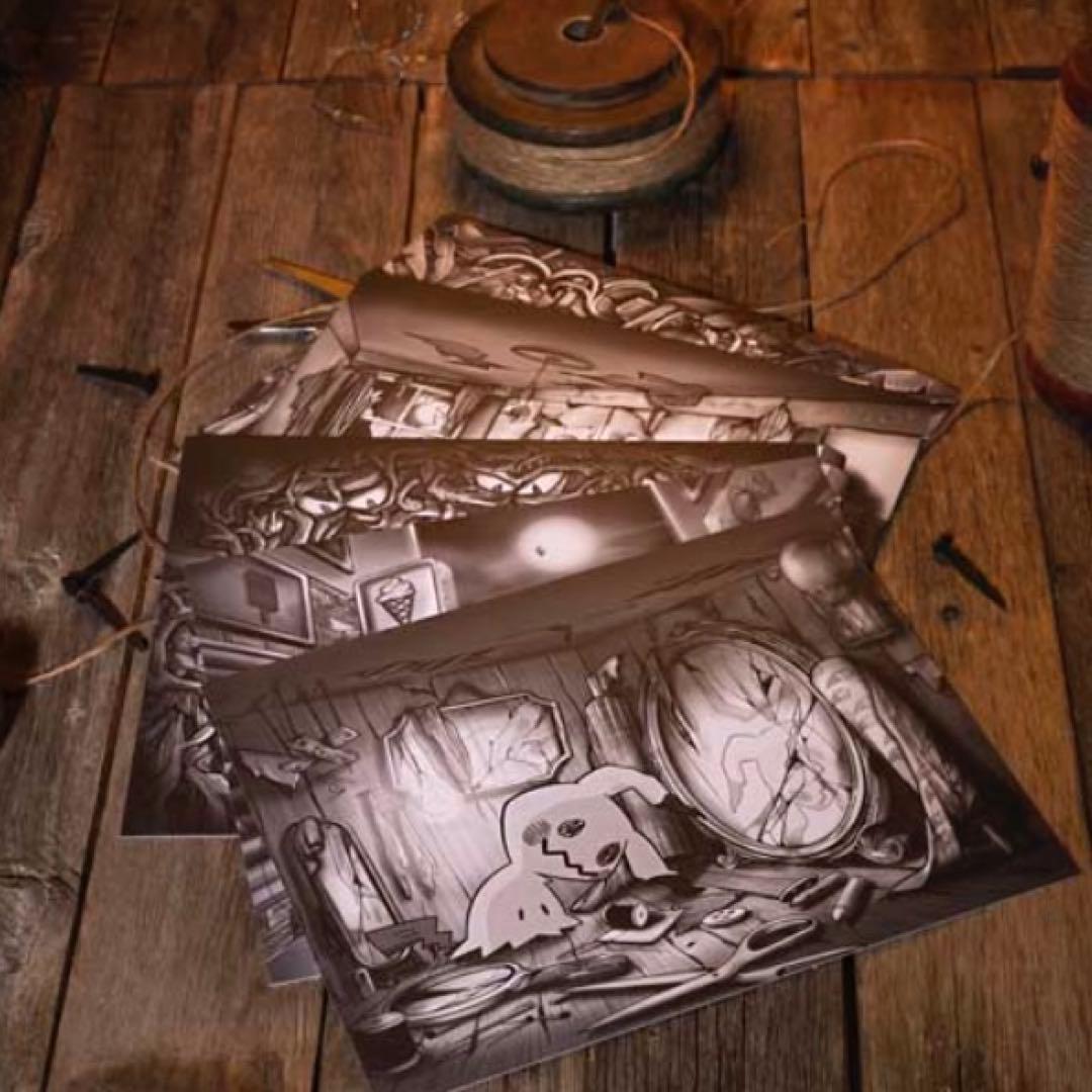 海外ポケモンセンター限定 ポケモン ハロウィン 怖い話 ポスター(5枚)