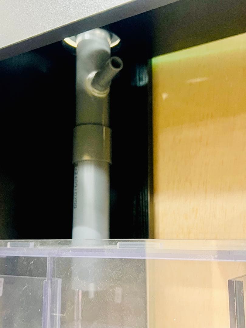 600×300×360オールガラスオーバーフロー水槽セット　ブラックシリコン