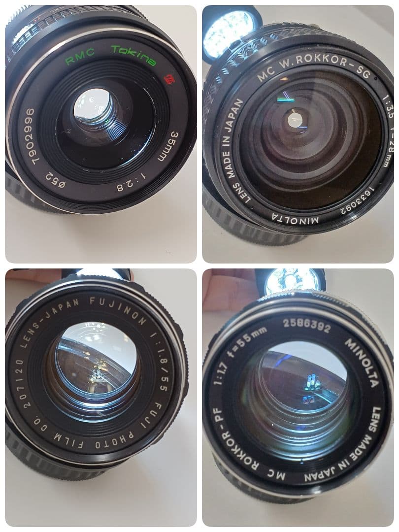 MINOLTA MC ROKKOR & Tokina FUJINON　4本セット