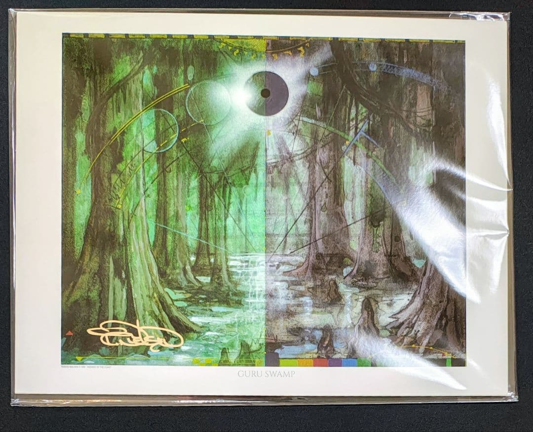 アートプリント　ニールセン氏の直筆サイン入り　 MTG グルランド等９枚セット