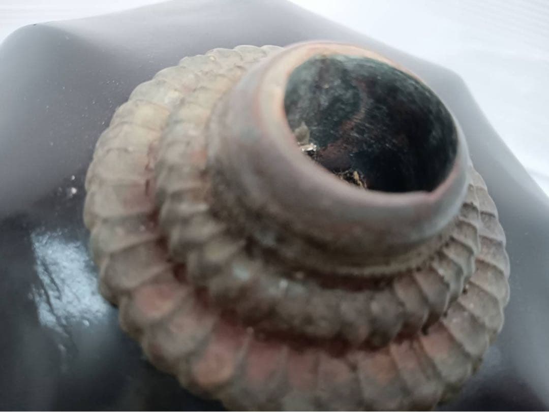 骨董　家紋入　陣笠　武士防具　漆塗　アンティーク　インテリア　置物