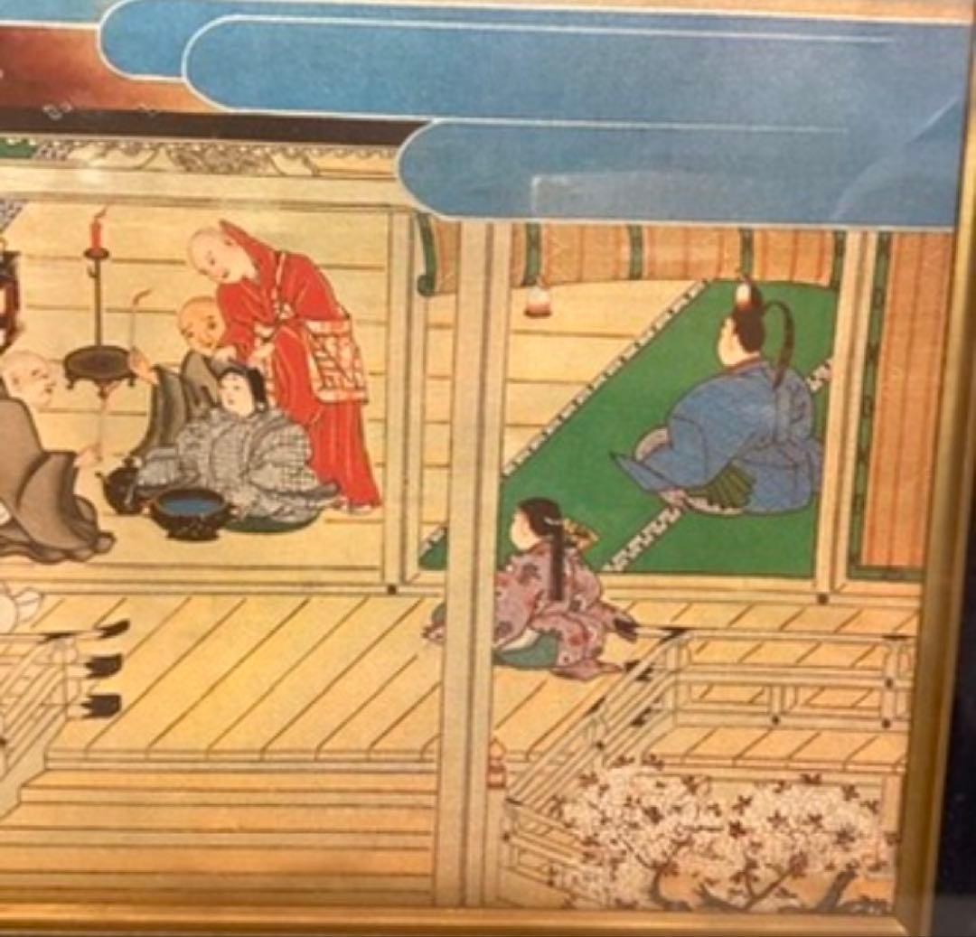 和風インテリア額絵 壁掛け アートフレーム美術品飾りに（P22）