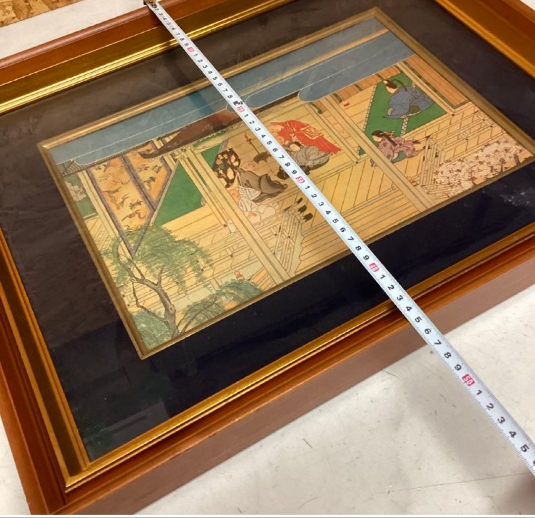 和風インテリア額絵 壁掛け アートフレーム美術品飾りに（P22）