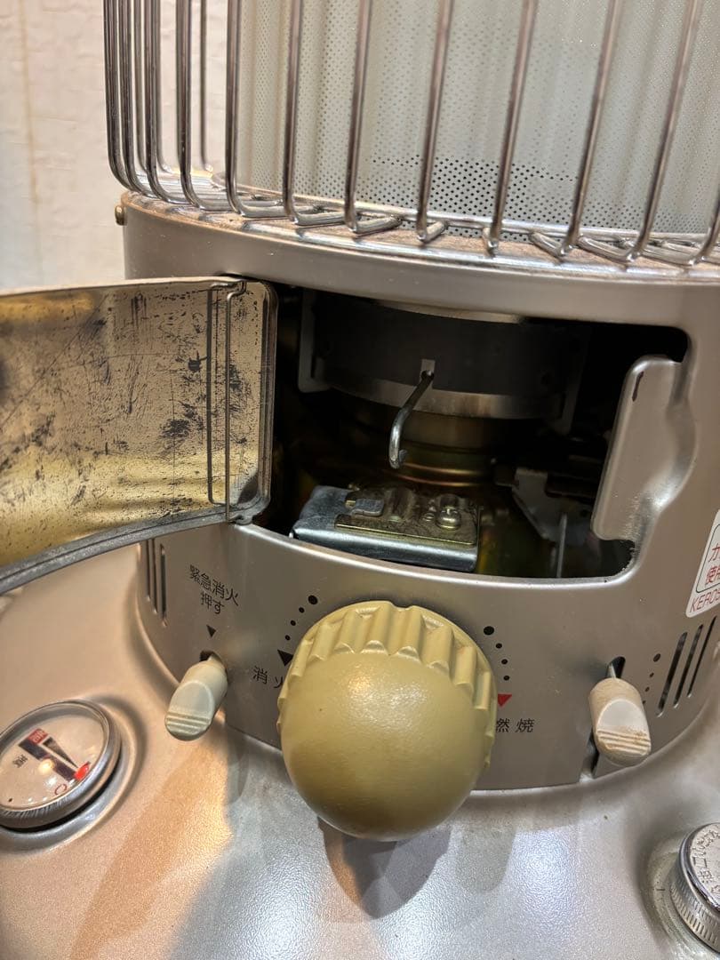 トヨトミ　石油ストーブ ＭＬ-21 シルバー　分解清掃済み