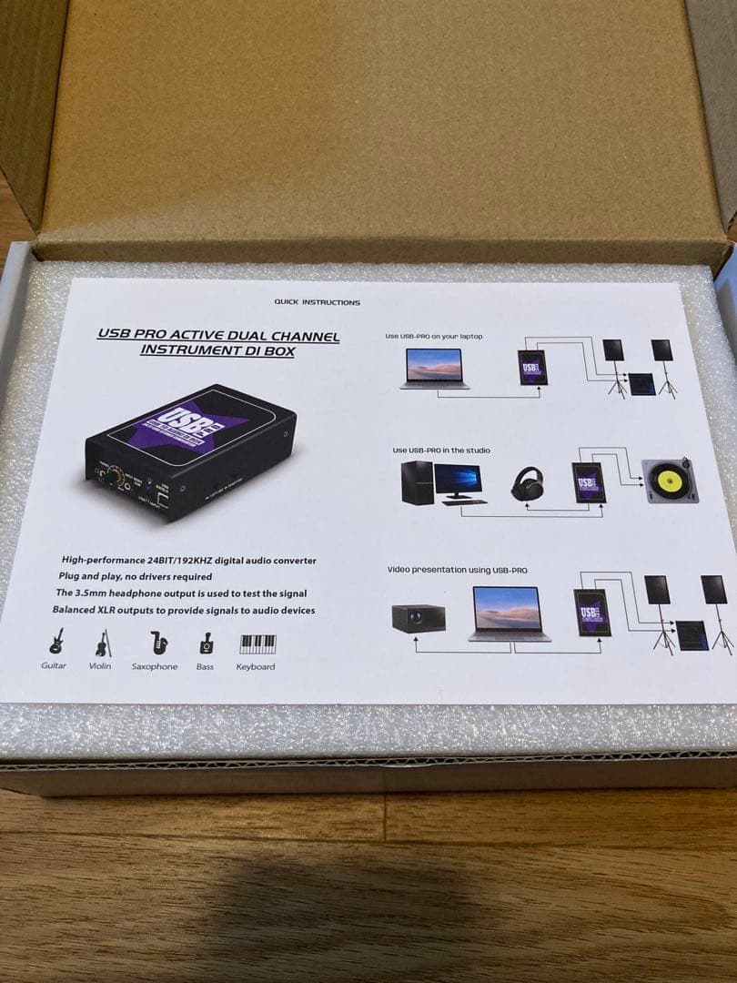 【宅録/ライブ対応】USB→XLR DI｜Radial代替