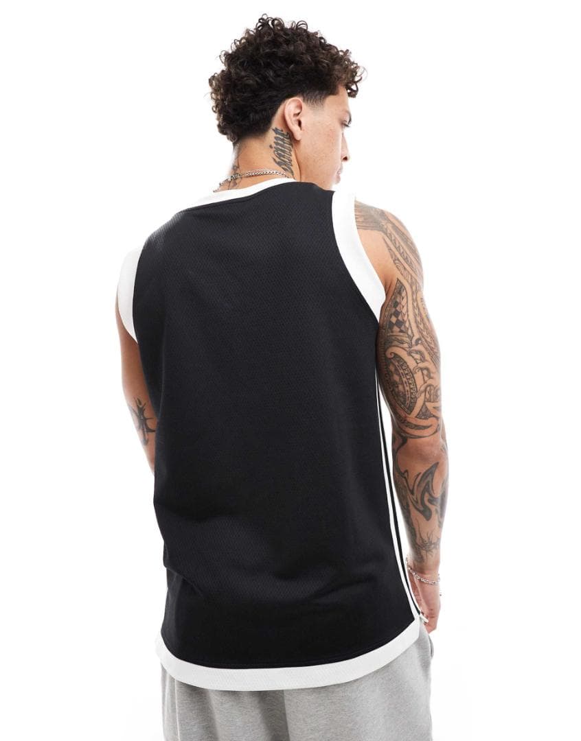 入手困難☆アディダス 2XLサイズ タンクトップ メッシュ ベスト 韓国 黒